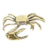 TOYANDONA Estatua de Cangrejo Vintage Cobre Antiguo Pinzas Grandes Decoración del Hogar Oficina Dormitorio Multifuncional Adorno Creativo