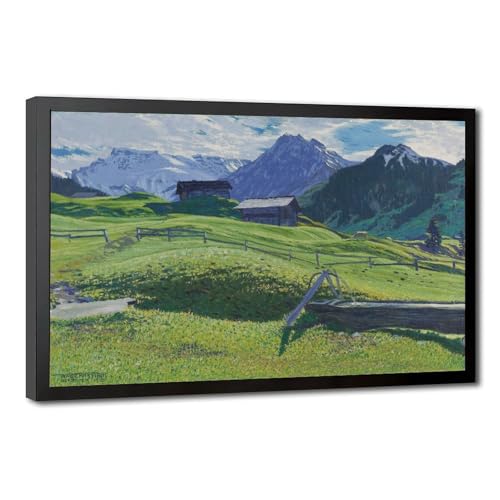 Impression sur toile Alpes suisses signée Waldemar Fink, tableau d'art pour intérieur raffiné