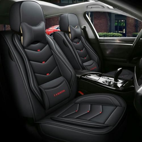 Housses de siege de voiture universelles noir de luxe pour Toyota C-Hr Rav4 Avensis
