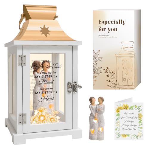 Sister in Law Gifts, Gifts for Sister in Law Birthday Christmas Mother's Day Wedding Gifts Lantern
