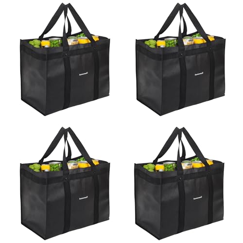 Homemell Heavy Duty Reusable Grocery Bags (4-Pack)