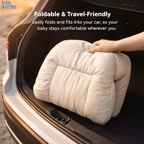 Image of Bibs&Cribs Baby Nest Bedding Set for Newborn Infants with Mosquito Net Mattress Pillow Portable Baby Lounger Travel Bed Resting Nest for Baby Boys and Girls