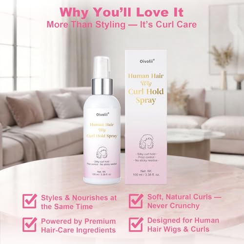 Spray para definir rizos en pelucas de cabello humano miniatura 5