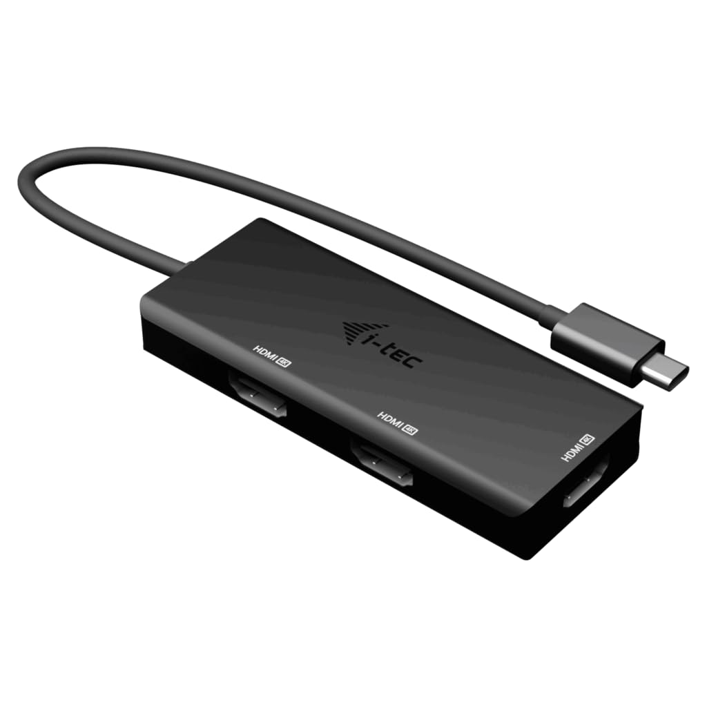 i-tec Adaptateur vidéo USB-C triple 4K HDMI avec Power Delivery 100 W