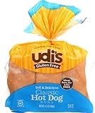 Udi's Gluten Free Classic Hot Dog Buns, Frozen, 14.3 Ounce