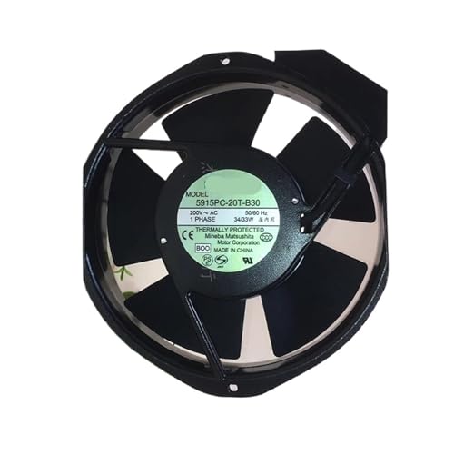 Ventilateurs 5915PC-20T-B30-B00 AC200V format 172 * 150 * 38 mm pour le secteur industriel