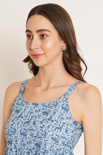 Image of COTLAND Fashions Designer Pre-Shrunk Cotton Peplum Top for Women