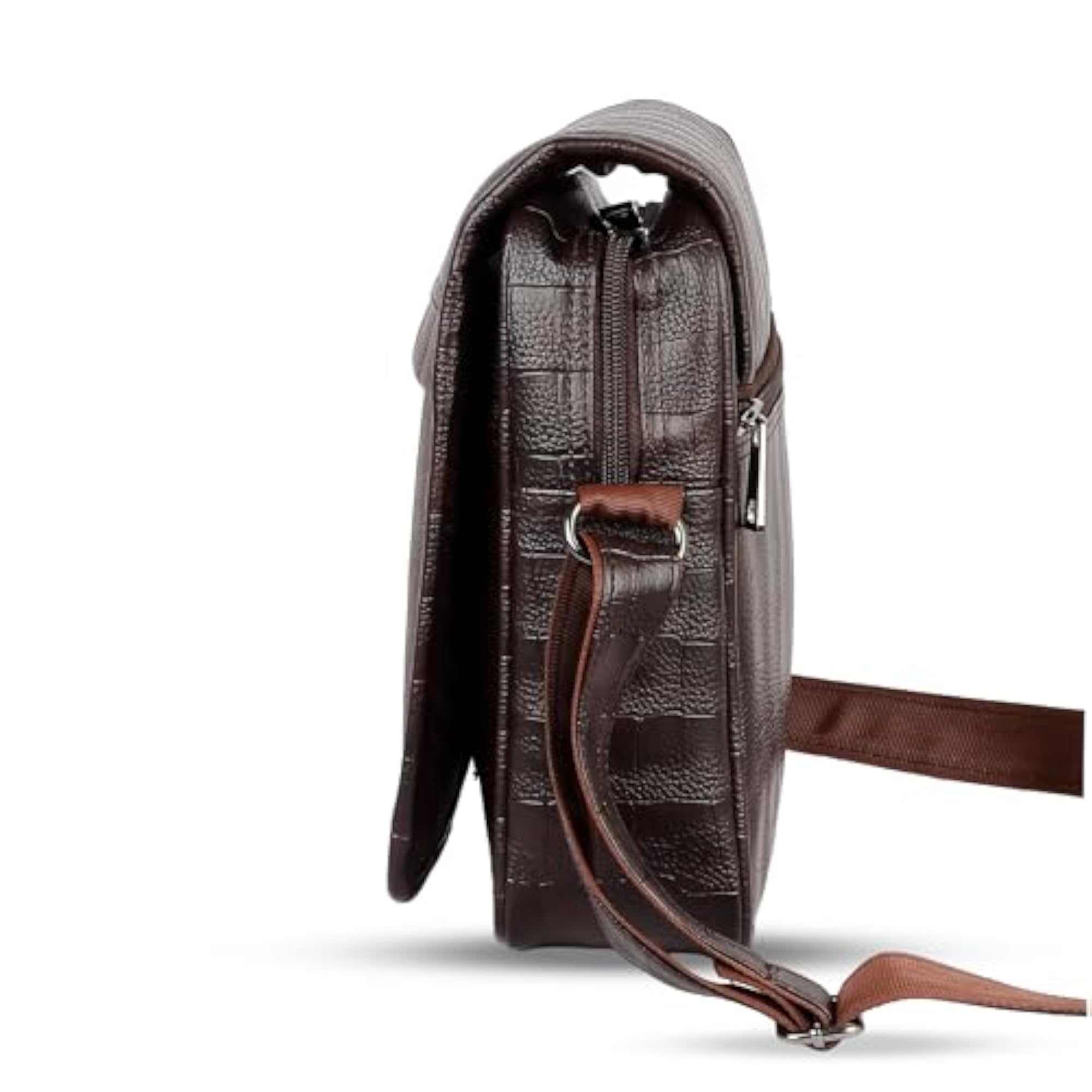 Unisex Croco Style Side Sling Handbag, Daily Use