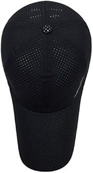 YEKEYI Outdoor sneldrogende baseballpet met lange snavel, UPF 50 zonnehoeden voor mannen en vrouwen, Zwart, Eén Maat