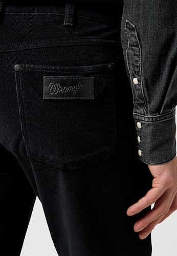 Wrangler Dżinsy męskie Greensboro, Regular Fit, proste nogawki, czarny, 34W / 32L
