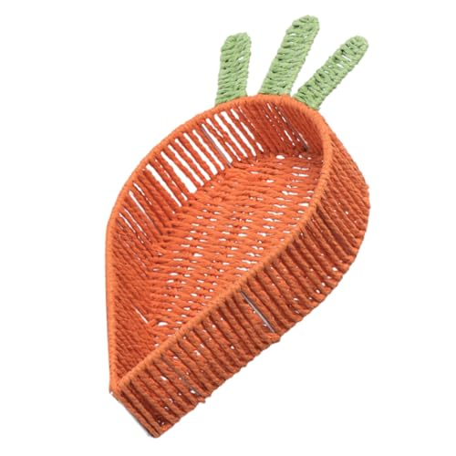 STOBAZA Carrot Shaped Storage Basket for Home Organization Multi Functional Vegetable Shelf Rack Snack Tray Attractive Design for Kitchen Tabletop Decor Easy Maintenance