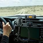 Radioddity CB-27 Pro CB Radio 40-Channel Mini Mobile with AM FM Instant Emergency Channel 9/19, 4W Power Output, LCD Display, VOX, RF Gain, and Handheld Mic - Image 4