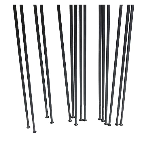 Rayon de vélo plat 14G en acier inoxydable pour roues de course robustes