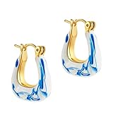 Rehausse les tenues des brunchs décontractés aux réunions formelles avec ses motifs bleus et blancs sans date et son design polyvalent