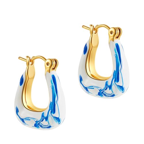 Premium Ceramic Ear Clip with Copper Frame Triple Wear Resistance Lightweight Earring for Business Meetings and Parties Handmade