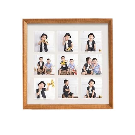 Cadre photo créatif bébé en bois mini format pour mur et bureau
