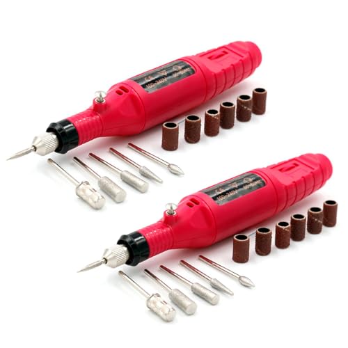 Kit 2 Lixadeiras Motor Elétrica Bivolt Alongamento de Unhas