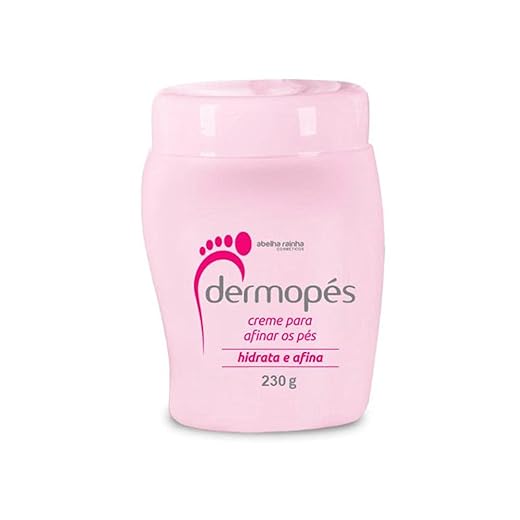 Creme Para Afinar Os Pés Hidrata e Afina Dermopés Abelha Rainha 230g