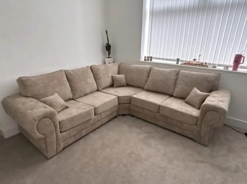 Verona Range Corner & 3+2 Sofas | Scatterback & Highback | Modern Comfortable 2 Seater 3 Seater 2C2 Corner L Shape Sets for Living Room (2C2 Corner Highback)