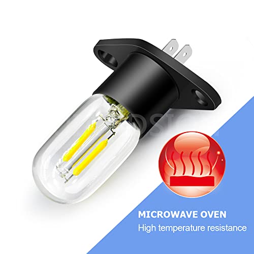Ruiandsion Z187 Mikrowellenbirne T170 Gerade Anschlüsse Sockel 240V 2A 25W LED-Mikrowellenlampe für Universal-Mikrowellen-Birnenofenlampe, Weiß