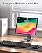 KU XIU Foldable Magnetic Stand Only for iPad Pro 13 M4 2024, Premium Aluminum Alloy Tablet Stand for Desk, 360° Rotating Adjustable Tablet Holder Mount for iPad Pro 13 inch M4 for Working & Drawing