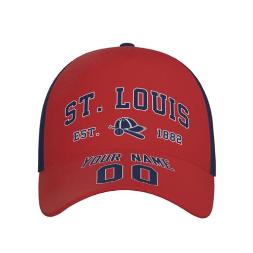 St Louis Custom Personalized Hat,St Louis Adjustable Cap,St Louis Sports Stylish Sun Hat,Common Costume Accessories,Nice Gift for Sports Fans!