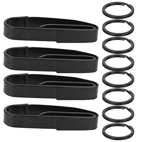 4 stks Rvs Sleutel Clip Sleutelhanger Houder Riem EDC Outdoor Militaire Sleutelhanger Gesp Anti-Verloren Opknoping Clip - Image 7