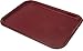 Carlisle CT121661 Café Standard Cafeteria / Fast Food Tray, 12" x 16", Burgundy