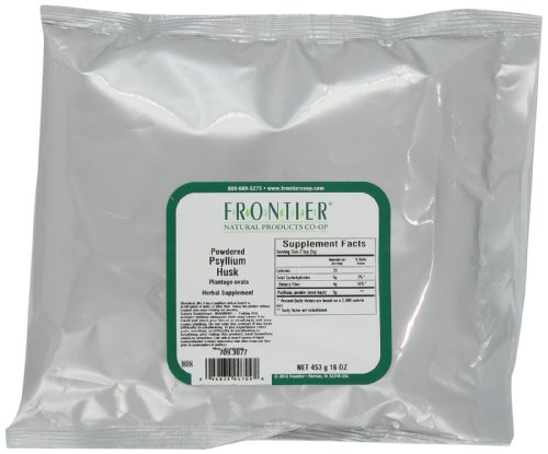 Frontier Psyllium Husk Powder, 16 Ounce Bags (Pack of 2)
