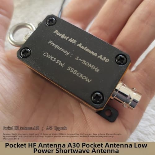 Antena baja HF 1-30MHz impermeable elimina ruido en receptor onda corta 2