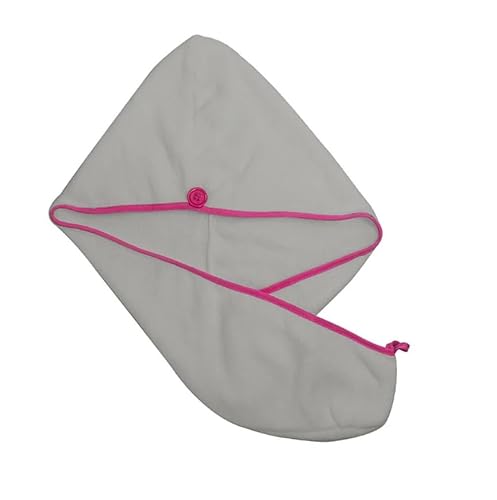 Touca Anti Frizz 25x65cm Cinza Camesa