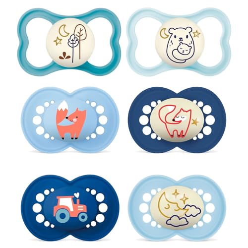 Chupete MAM original y Air de silicona para bebes de 6 a 16 meses pack de 6 unidades