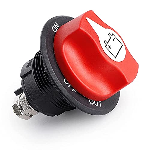 Iryna Car Battery Isolator Kill Switch 12V- 48V Battery Disconnect Switch Power Master Cut/Shut Off Switch Max 32V 100A Cont 150A Int On/Off Selector Switch For Marine Boat Rv Atv Vehicles #TOP1