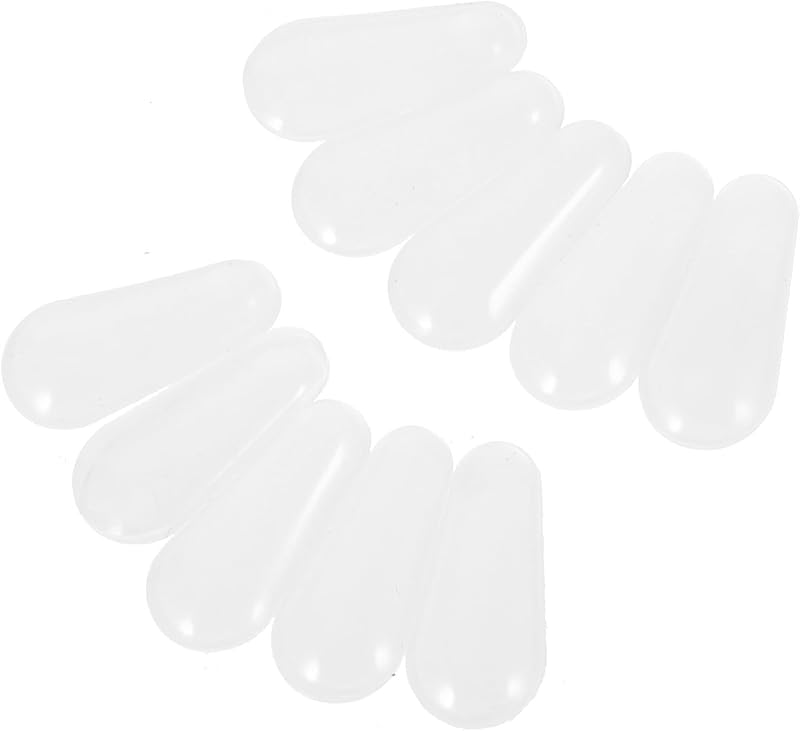 Garneck 10 pares de almohadillas de silicona para la nariz para lentes con forma de gota de agua, antideslizantes | lentes y lentes de sol, cojines cómodos, diseño reutilizable, piezas de repuesto para soporte nasal para lentes