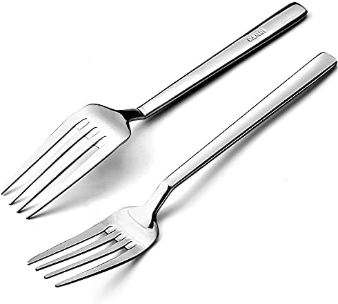 CAMRI Forks Set of 12 Dinner Fork Stainless Steel , Heavy Duty , Silver , Mirror Polished , Cutlery Table Forks Set for Home , Kitchen & Restaurant, Dishwasher Safe 20.3 cm / 8 in (C62 - 12 Pcs)