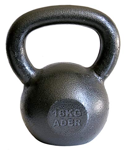 Champion Barbell 45Lb Vinyl Coated Kettlebell Black 45lbs