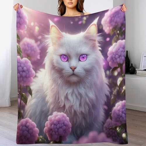 Couverture polaire chat pour réchauffer vos soirées d'hiver - 2