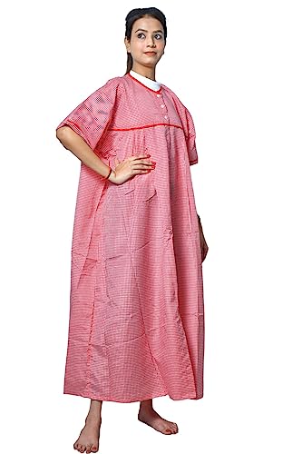 Hospital Furnishing Cotton Womens Gown (2_Red_Free Size) (B08MPXMQ6H) Amazon Price History, Amazon Price Tracker