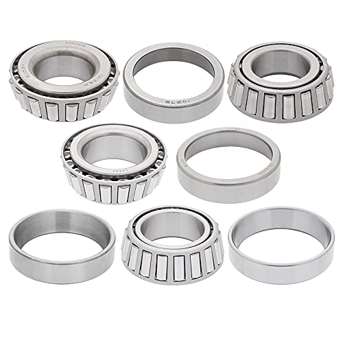 [2-Sets] 5,200-7,000 lbs Trailer Axle Replacement Bearings, Cones: 14125A & 25580, Cups: 14276 & 25520, Tapered Roller Bearings [Fits Spindle D42, 2.125'' x 3.375'' and 2.250'' x 3.375'']