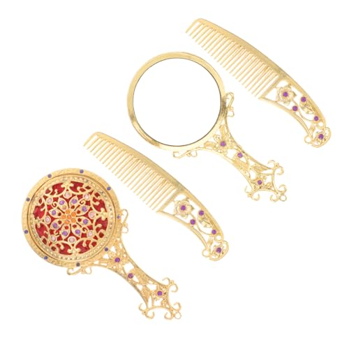 ARTSEWPLY Antique Hand Mirror Set Vintage Hand Mirror Vintage Gold