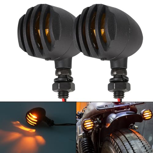 Intermitentes de metal para motocicleta con luces traseras para señales de giro 2