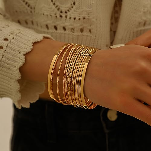 Image of Shining Diva Fashion Gold Plated Stylish Kada Bangle Cuff Bracelet for Women & Girls