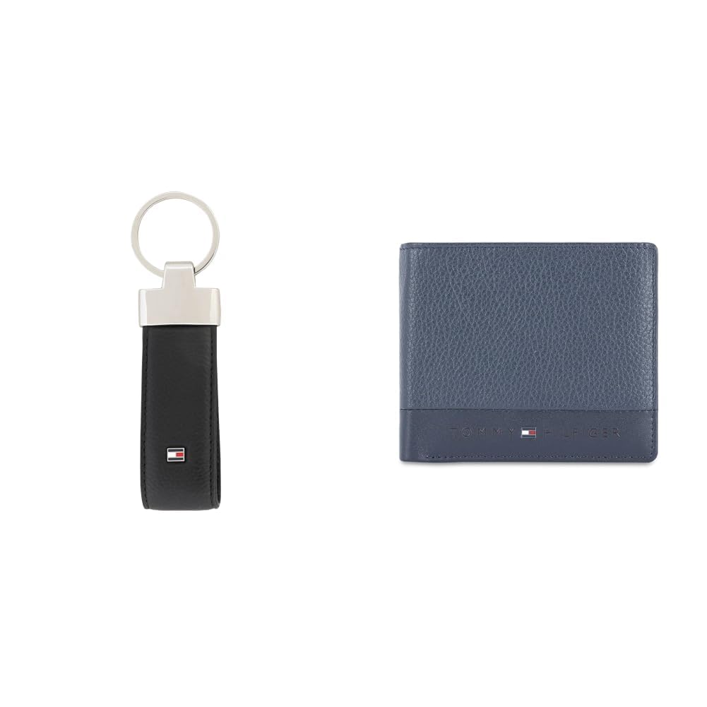 tommy hilfiger Mens Allen Leather Wallet Key Case Accessories - Black + Debrecen Men Leather Multicard Coin Wallet - Navy-picture-33