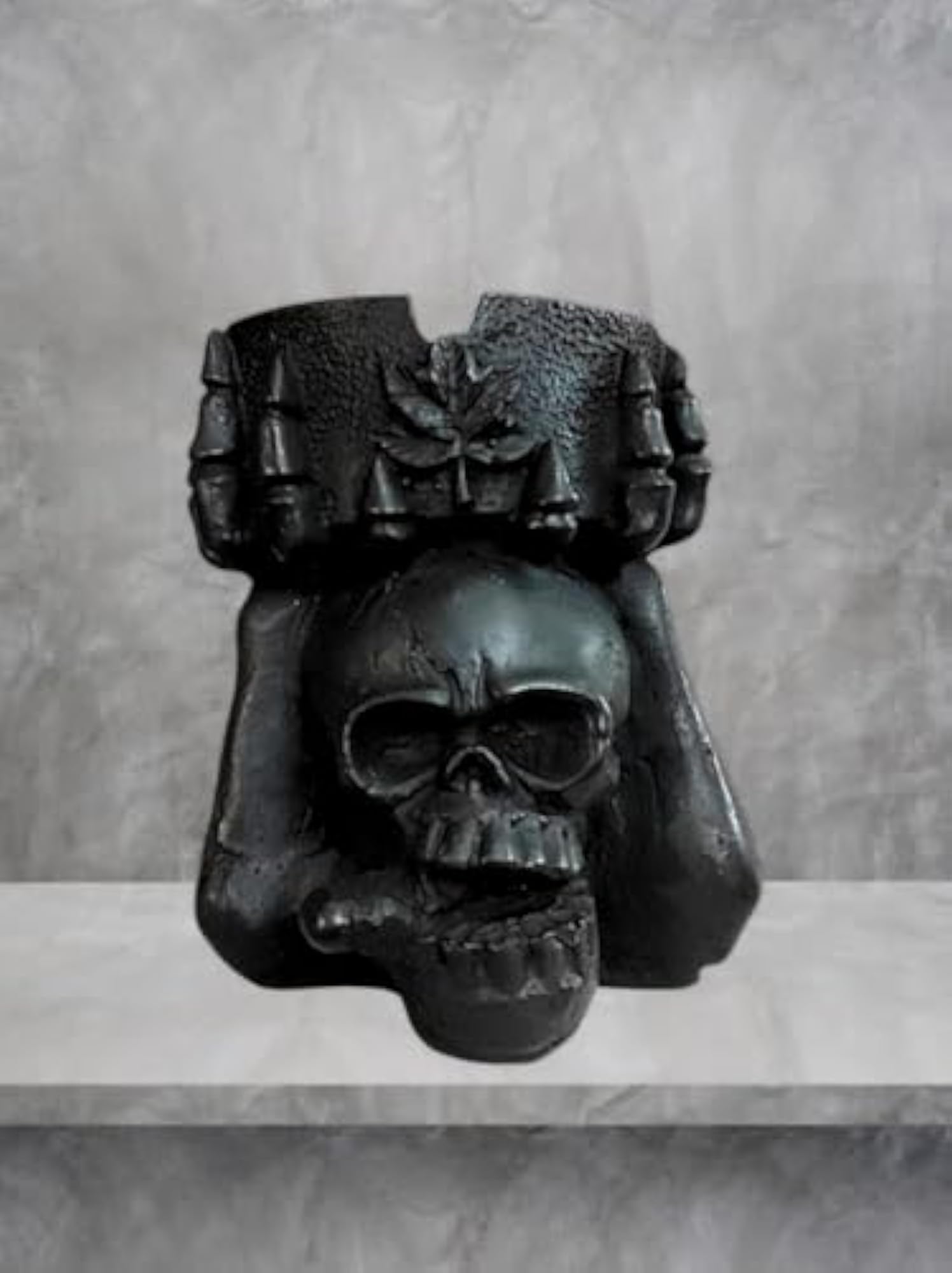 Resin Skull Cigarette Ashtray