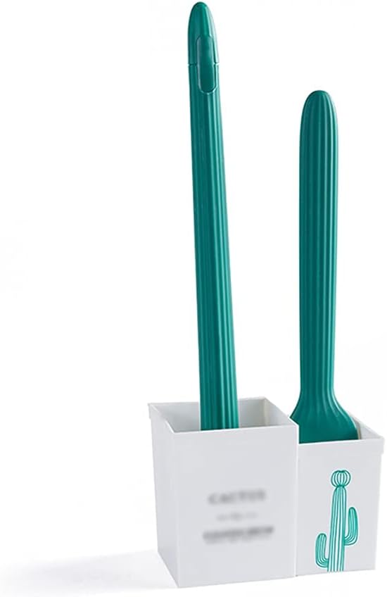 GRFIT Durable Toilet Brush and Holder Toilet Brush Holder Bathroom Long Handle Toilet Cleaning Brush Household Wall-Mounted Toilet Bowl Brush Combo Set Toilet Brushs Cleaning Toilet Brush