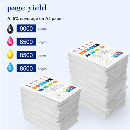 Pristar Compatible with HP 31 32XL Ink Bottle Set Compatible with HP Smart Tank 7301 7001 7602 5000 6001 5101 5102 5103 Plus 651 551 455 457 450 All-in-One Printer (165 ML 32XL Black Ink 100 ML 31 CMY