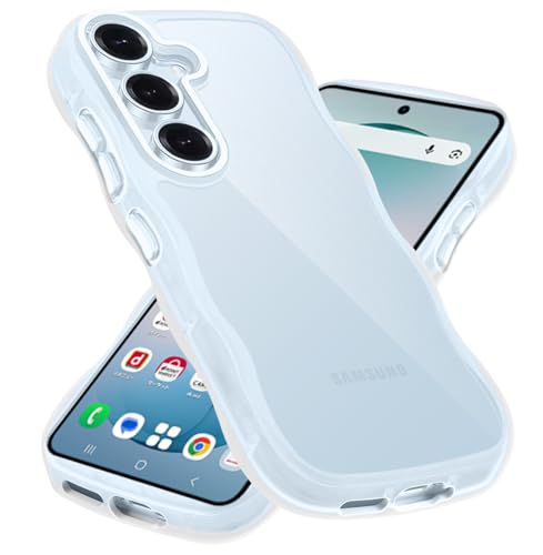 Wonyihui For Samsung Galaxy S26 �P�[�X �N���A ���킢�� �g��t���[�� �ϏՌ� �M�����N�V�[S26 �X�}�z�P�[�X ����~�� �l�C ���� �����p ���q���� SC-51G �J�o�[ �����h�~ (�N���A)
