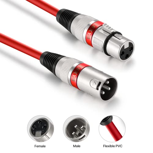 Ebxya E10 Xlr Cable 25 Ft 10 Pack 3 Pins Balanced Xlr Microphone Cable Male To Female Suitable For Audio Mixer thumb #7