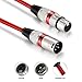 EBXYA XLR Cable 25 ft 10 Pack 3 Pins Balanced XLR Microphone Cable Male to Female Suitable for Audio Mixer, Speaker Systems, Radio Station