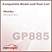 EPAuto GP885 (CA10885) Engine Air Filter Replacement for Honda CR-V (2010-2011) - Rigid Panel Filter for Fuel Efficiency and Engine Protection